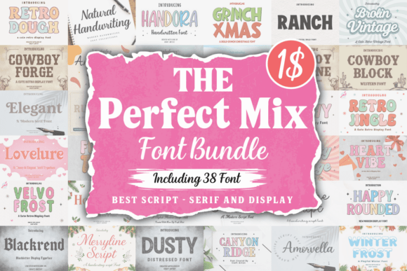 Download The Perfect Mix Font Bundle - Font Collection